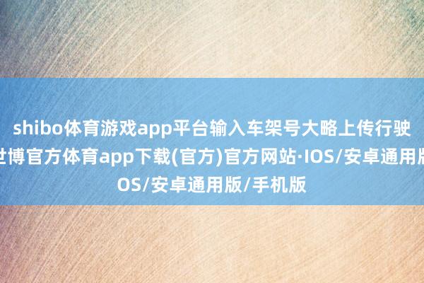 shibo体育游戏app平台输入车架号大略上传行驶本相片-世博官方体育app下载(官方)官方网站·IOS/安卓通用版/手机版