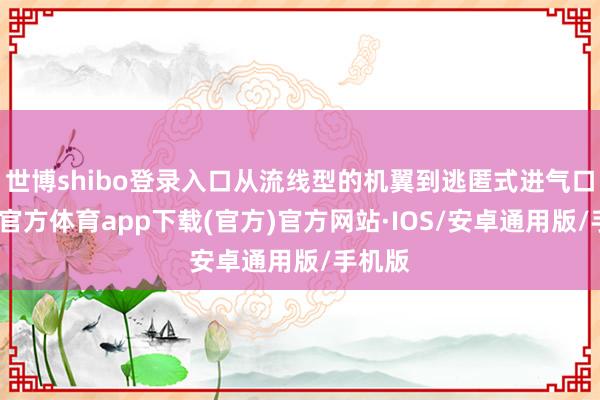 世博shibo登录入口从流线型的机翼到逃匿式进气口-世博官方体育app下载(官方)官方网站·IOS/安卓通用版/手机版