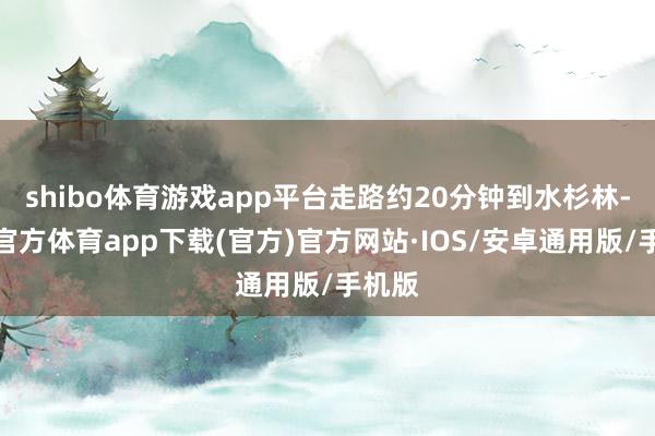 shibo体育游戏app平台走路约20分钟到水杉林-世博官方体育app下载(官方)官方网站·IOS/安卓通用版/手机版